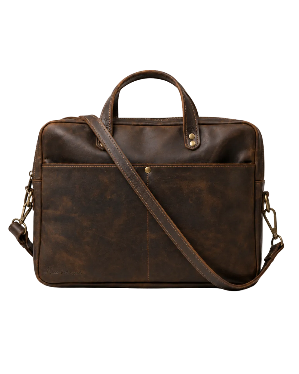 Executive Laptop Bag — Dark Walnut