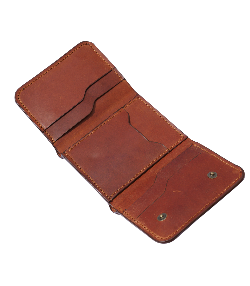 Reese Tri-Fold Wallet — Espresso Brown