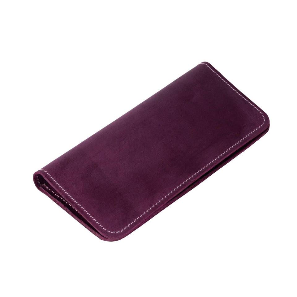 Long Wallet — Deep Aubergine