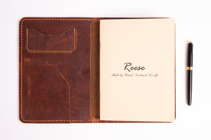 Reese Vintage NoteBook - Handcrafted Vintage Leather Elegance