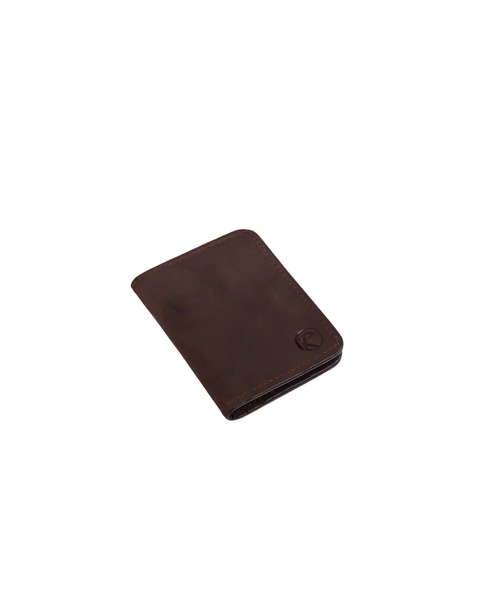 Apex Slim Wallet — Dark Walnut