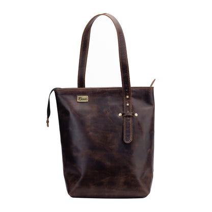 Reese Classic Tote – Handcrafted Vintage Leather Elegance