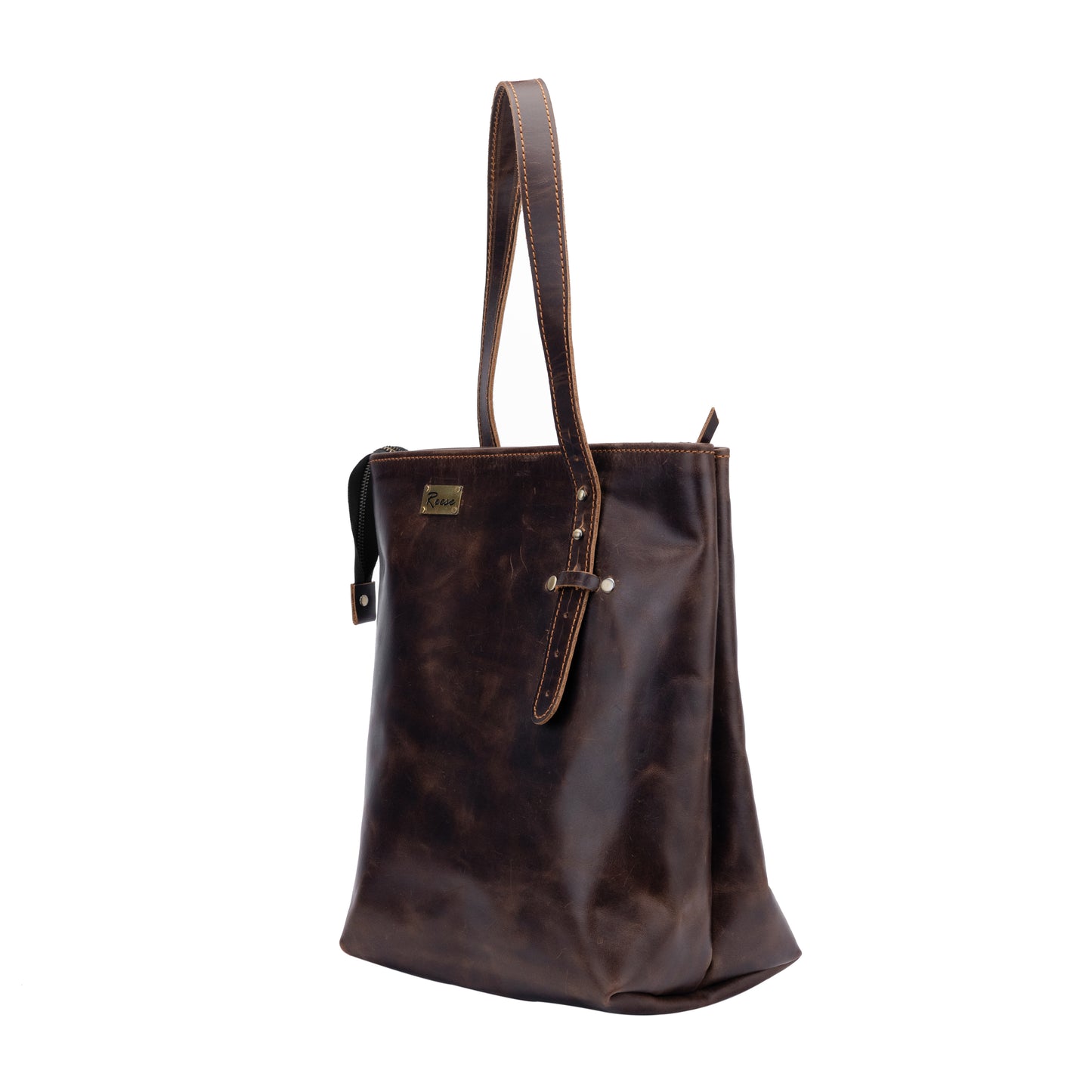 Reese Classic Tote – Handcrafted Vintage Leather Elegance