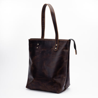 Reese Classic Tote – Handcrafted Vintage Leather Elegance