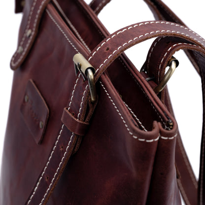 Reese Classic Tote – Handcrafted Vintage Leather Elegance