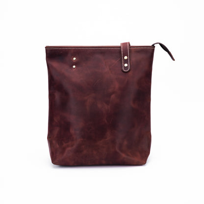 Reese Classic Tote – Handcrafted Vintage Leather Elegance