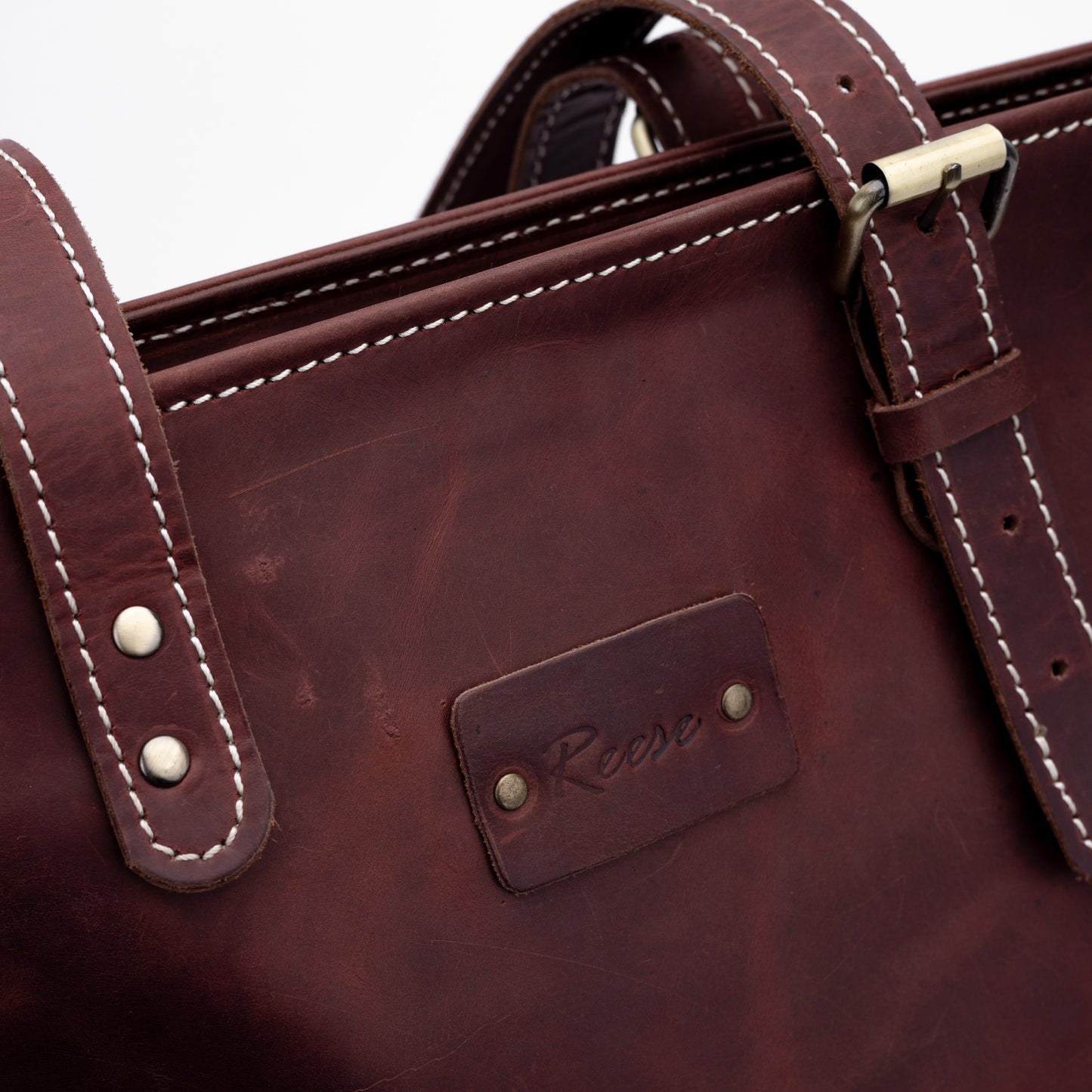 Reese Classic Tote – Handcrafted Vintage Leather Elegance