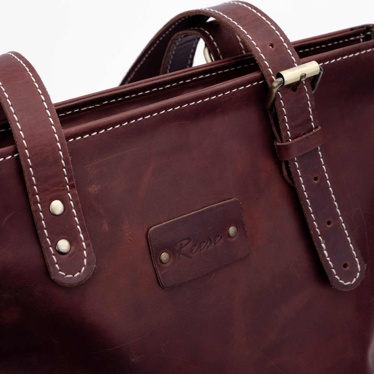 Reese Classic Tote – Handcrafted Vintage Leather Elegance