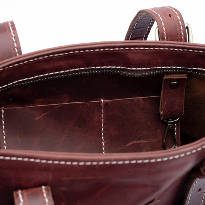 Reese Classic Tote – Handcrafted Vintage Leather Elegance