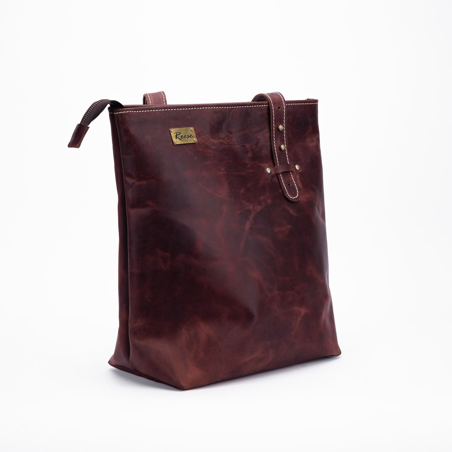 Reese Classic Tote – Handcrafted Vintage Leather Elegance