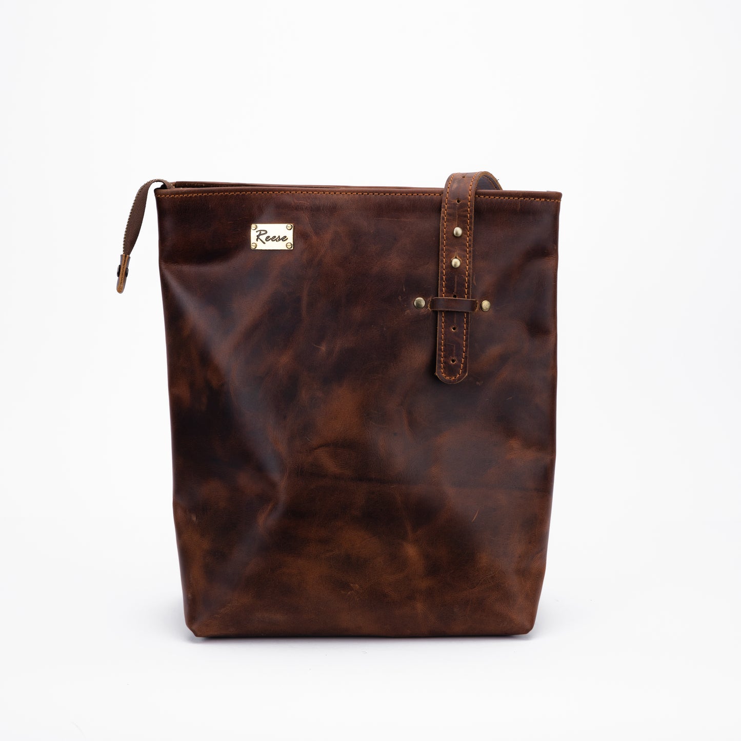 Reese Classic Tote – Handcrafted Vintage Leather Elegance