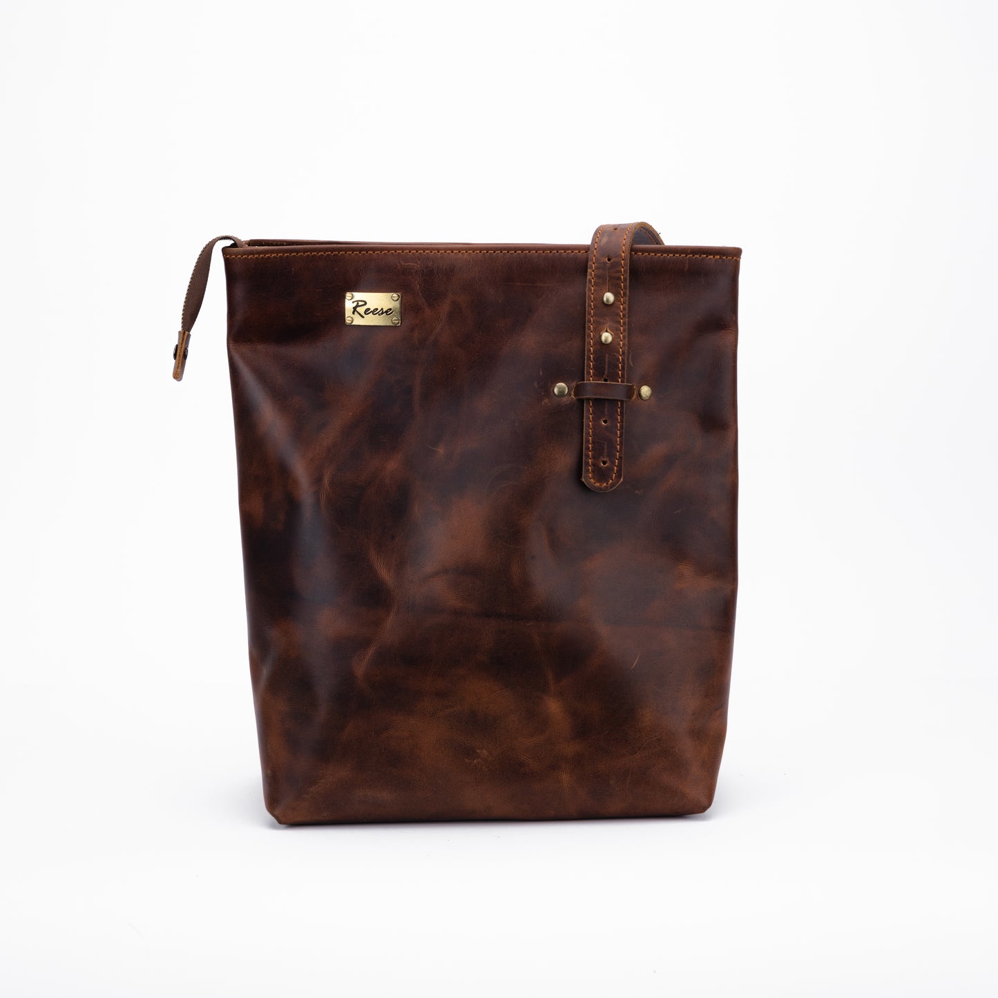 Reese Classic Tote – Handcrafted Vintage Leather Elegance