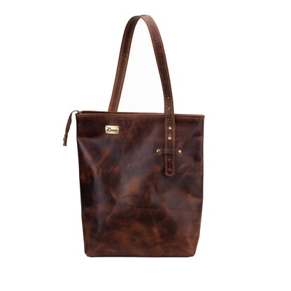 Reese Classic Tote – Handcrafted Vintage Leather Elegance