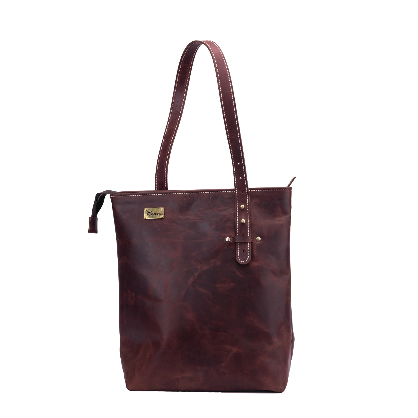 Reese Signature Tote – Handcrafted Vintage Leather Elegance