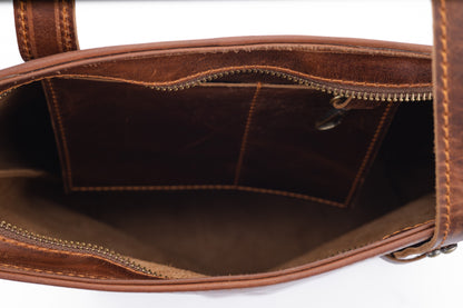 Reese Classic Tote – Handcrafted Vintage Leather Elegance