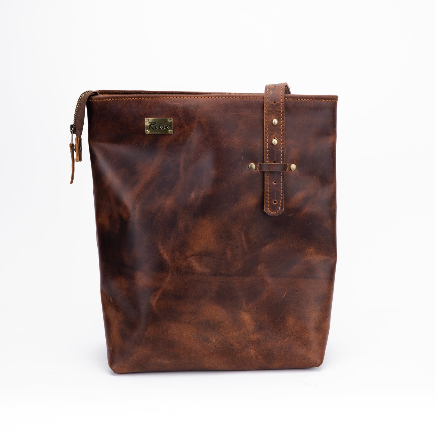 Reese Classic Tote – Handcrafted Vintage Leather Elegance