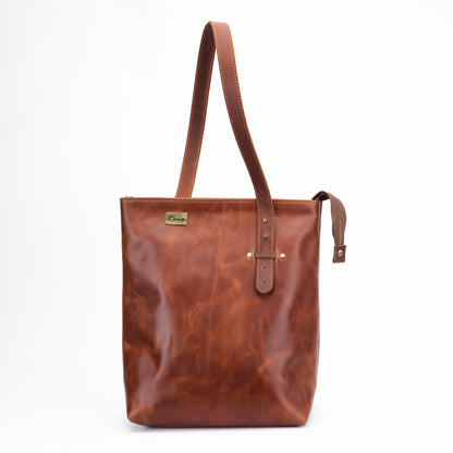Reese Classic Tote – Handcrafted Vintage Leather Elegance