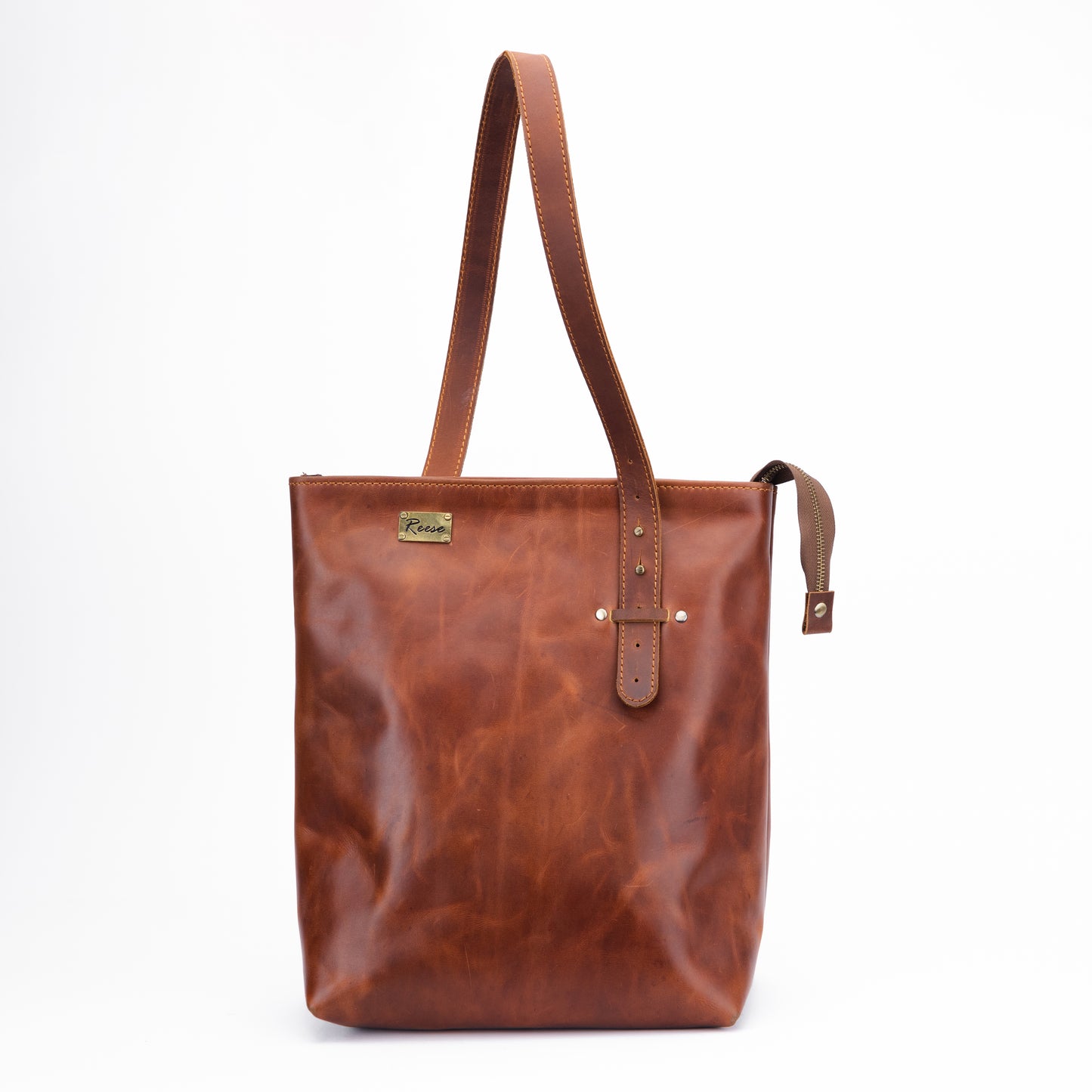 Reese Signature Tote – Handcrafted Vintage Leather Elegance