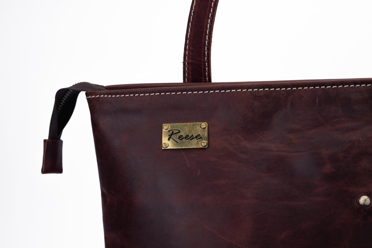 Reese Classic Tote – Handcrafted Vintage Leather Elegance