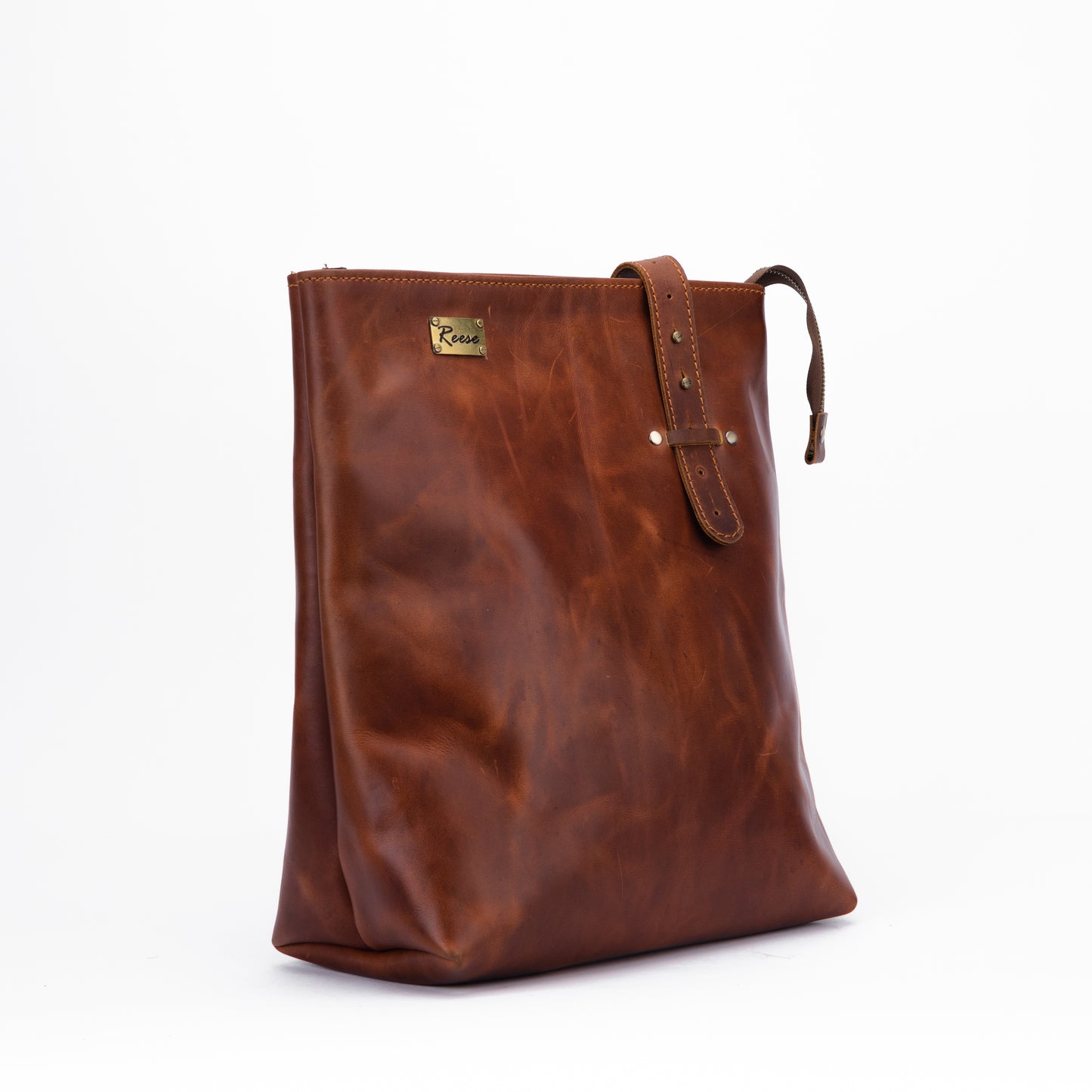 Reese Classic Tote – Handcrafted Vintage Leather Elegance