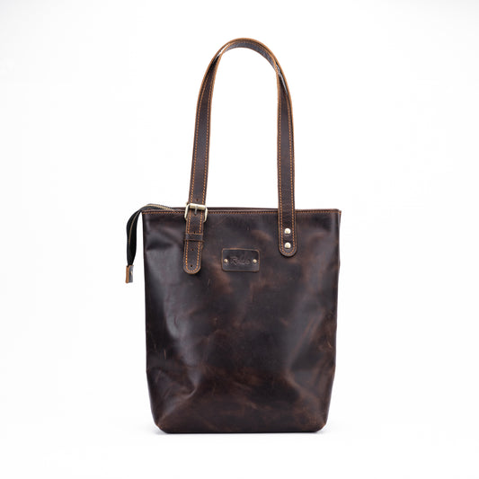 Reese Classic Tote – Handcrafted Vintage Leather Elegance