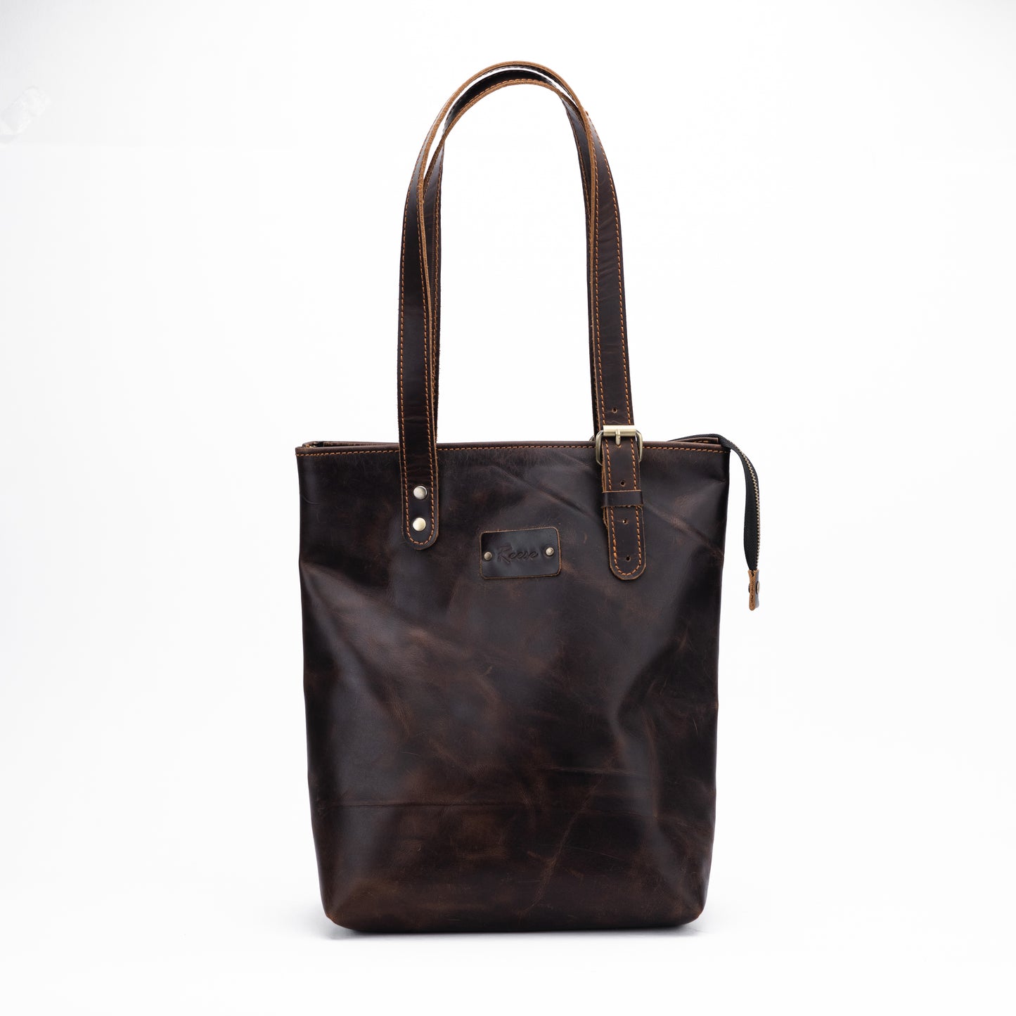 Reese Classic Tote – Handcrafted Vintage Leather Elegance