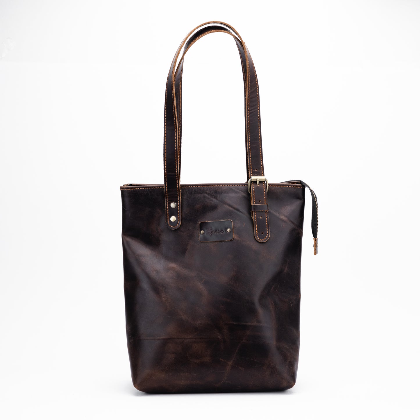 Reese Classic Tote – Handcrafted Vintage Leather Elegance